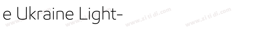 e Ukraine Light字体转换